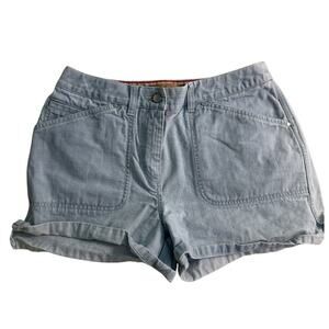 I.E. Relaxed Petite Light Wash Shorts Size 8 100% Cotton